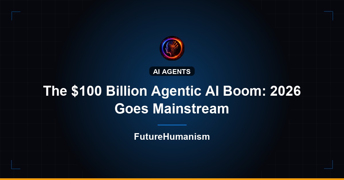 The $100 Billion Agentic AI Boom: 2026 Goes Mainstream | Future Humanism