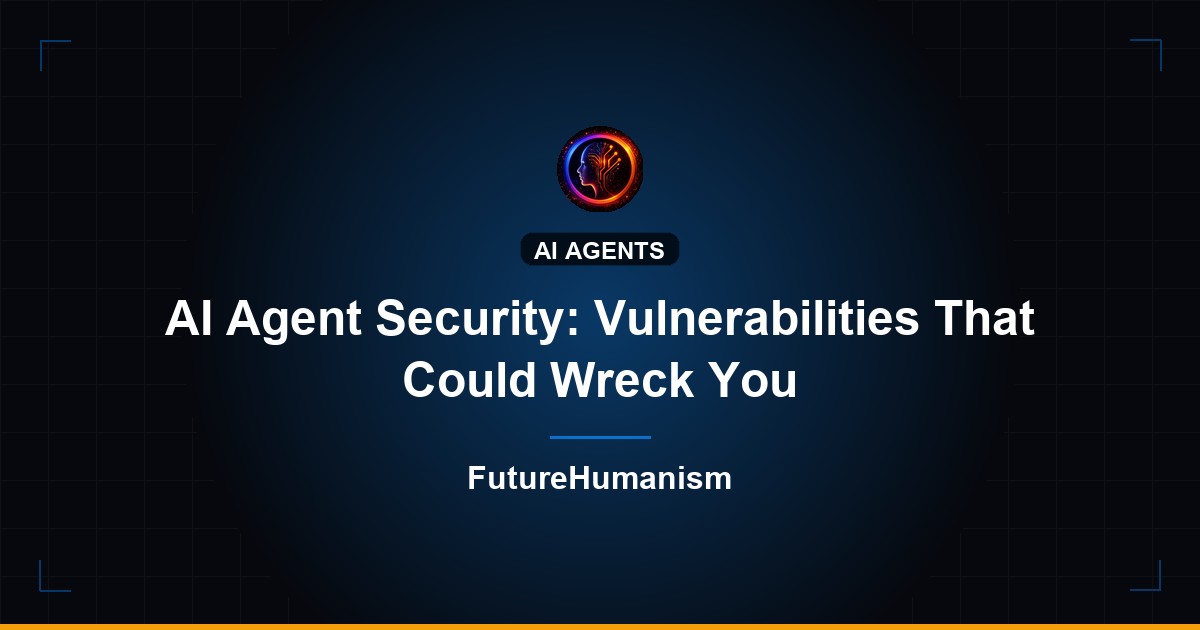 when prompts become shells: rce vulnerabilities in ai... AI Agent Security: Vulnerabilities That Could Wreck You | Future Humanism