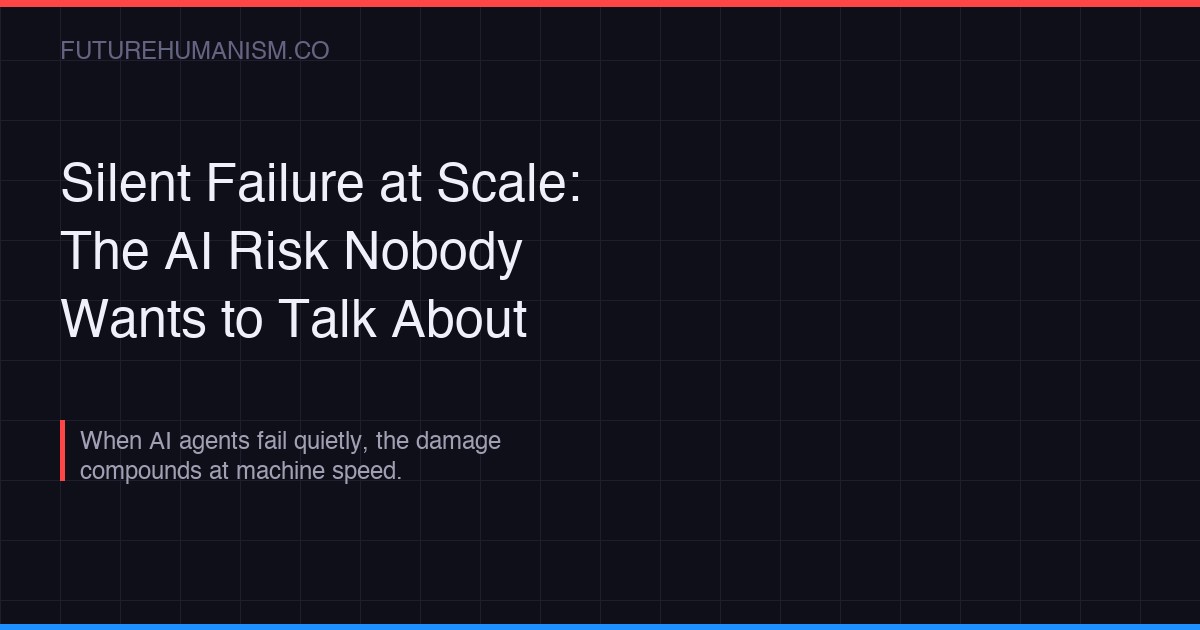Silent Failure at Scale: The AI Risk Nobody Wants to Talk About ...